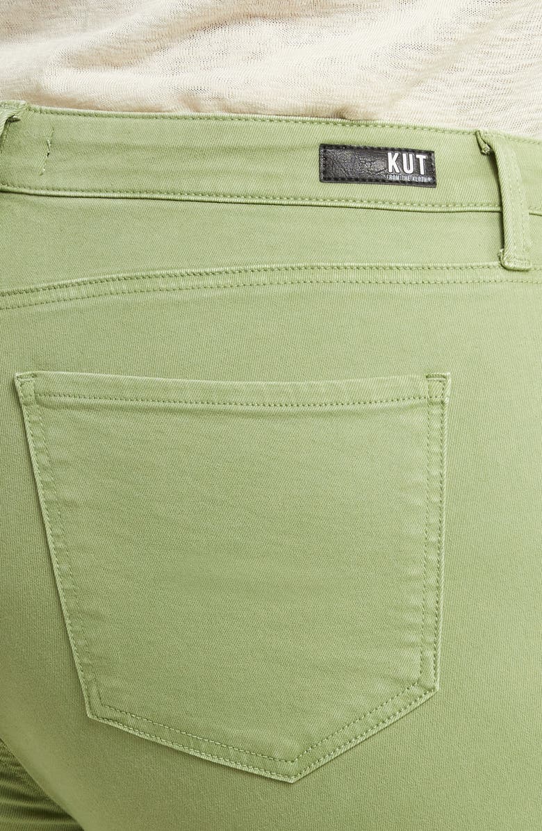 KUT from the Kloth Amy Frayed Crop Slim Straight Leg Jeans, Alternate, color,