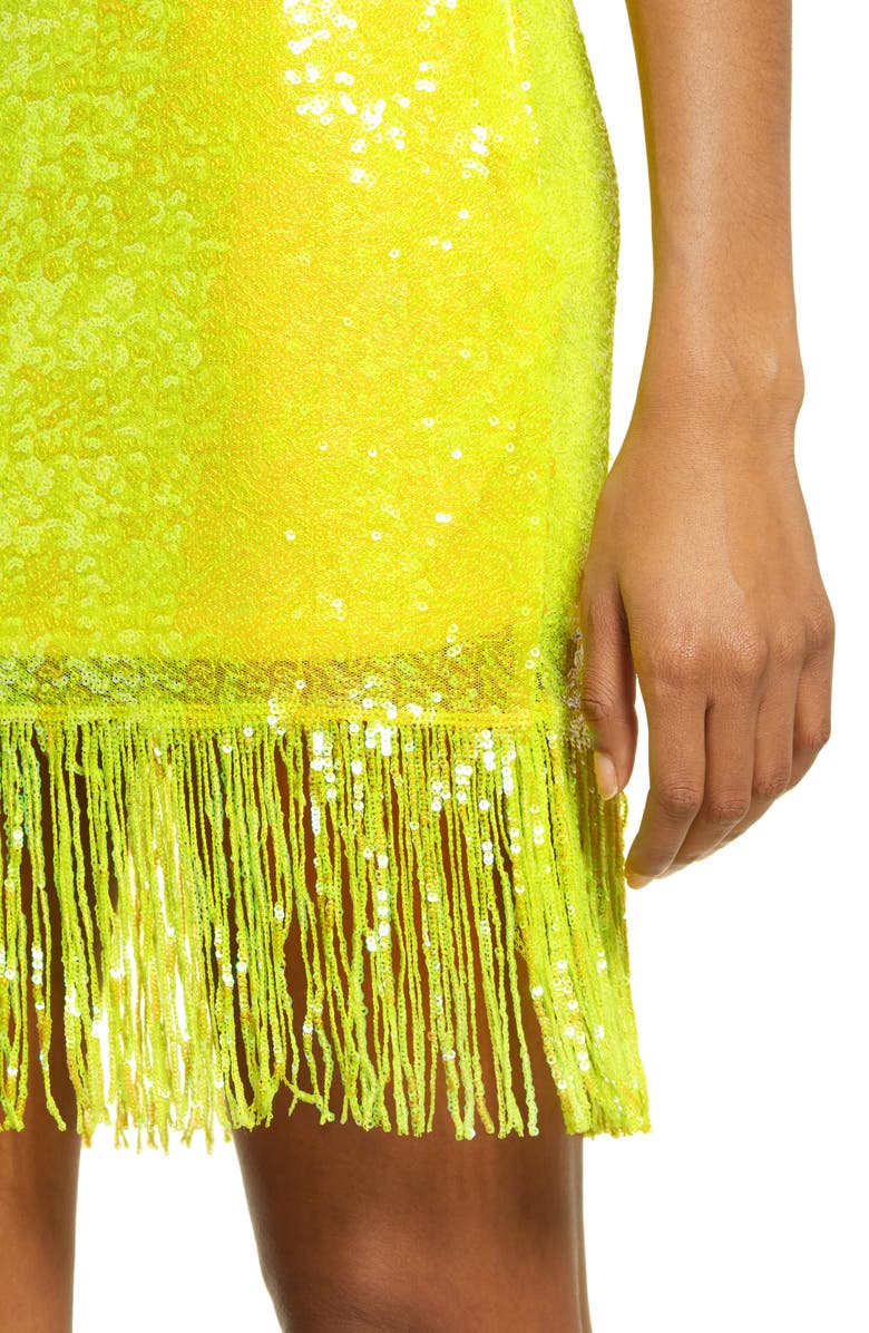 Endless Rose Fringe Sequin Skirt, Alternate, color, 
