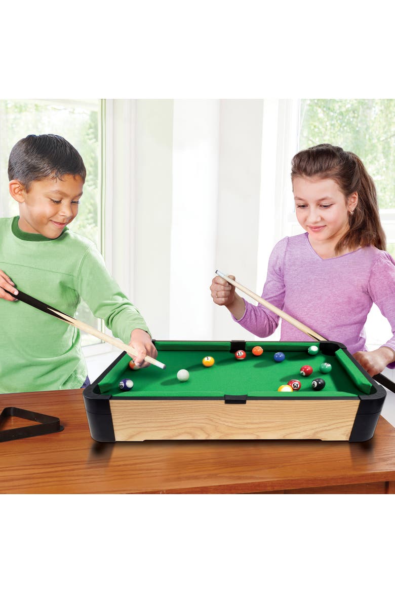 Tabletop Pool 20",  2 Players, Alternate, color, Multicolored