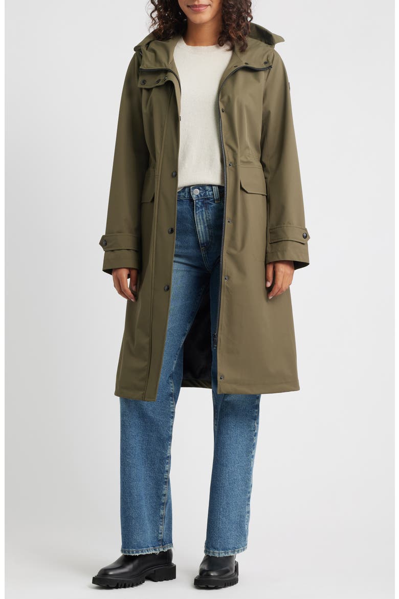 Hooded Longline Coat, Alternate, color, LODEN
