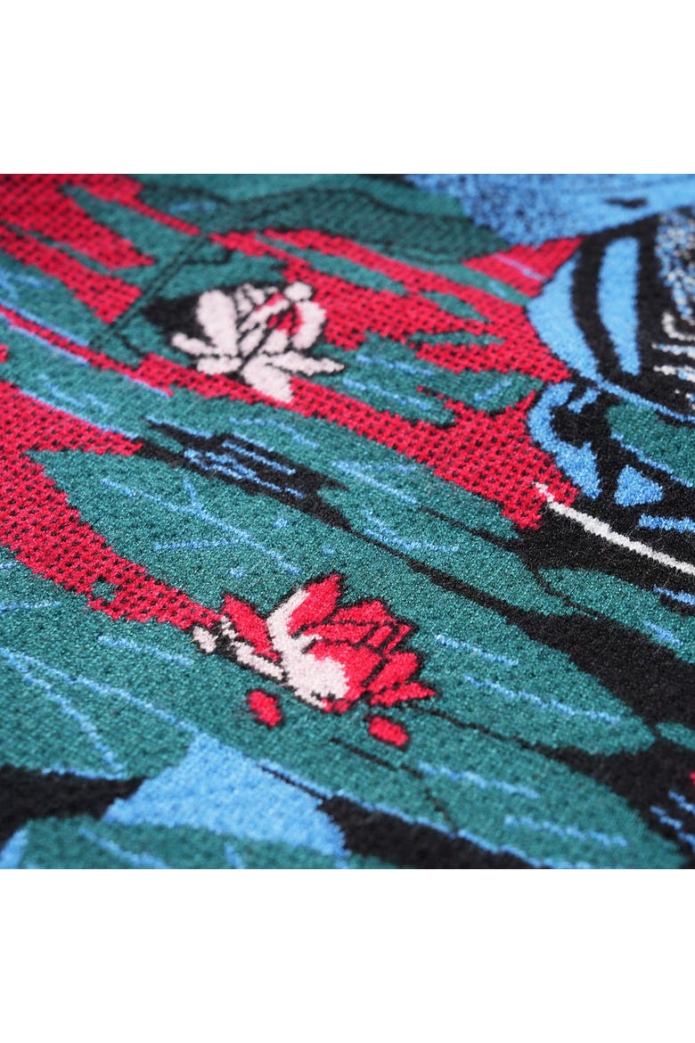 Skeleton Bushido Sweatshirt, Alternate, color, RED