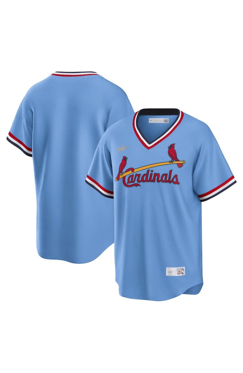 Nike Men's Nike Light Blue St. Louis Cardinals Road Cooperstown Collection Team Jersey, Alternate, color, Light Blue
