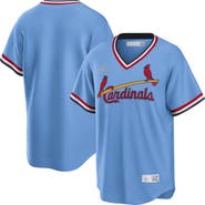 Nike Men's Nike Light Blue St. Louis Cardinals Road Cooperstown Collection Team Jersey