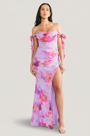 Baltic Børn Allegra Off Shoulder Maxi Dress