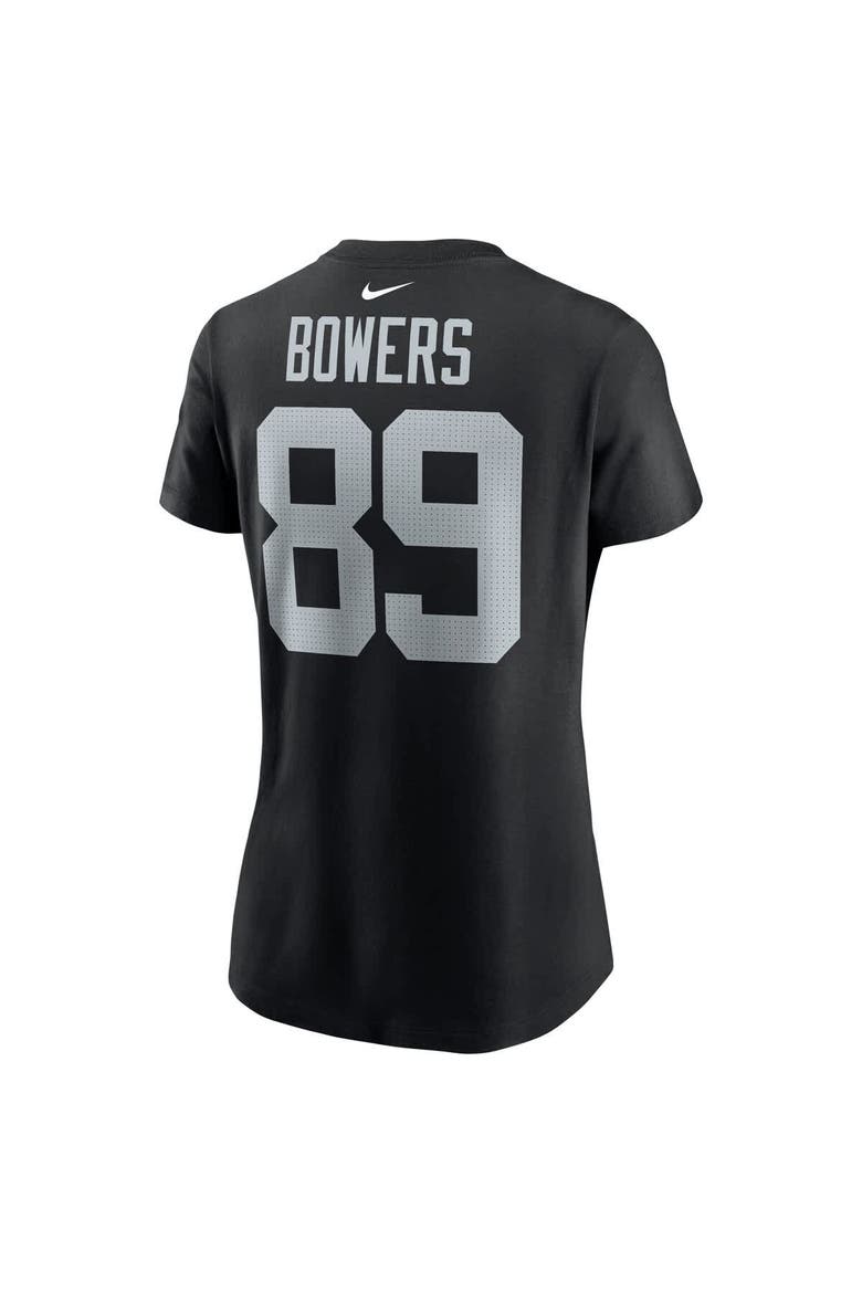 Women's Nike Brock Bowers Black Las Vegas Raiders  Player Name & Number T-Shirt, Alternate, color, Black