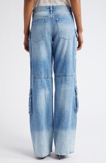Alice + Olivia Cay Baggy Cargo Jeans | Nordstrom