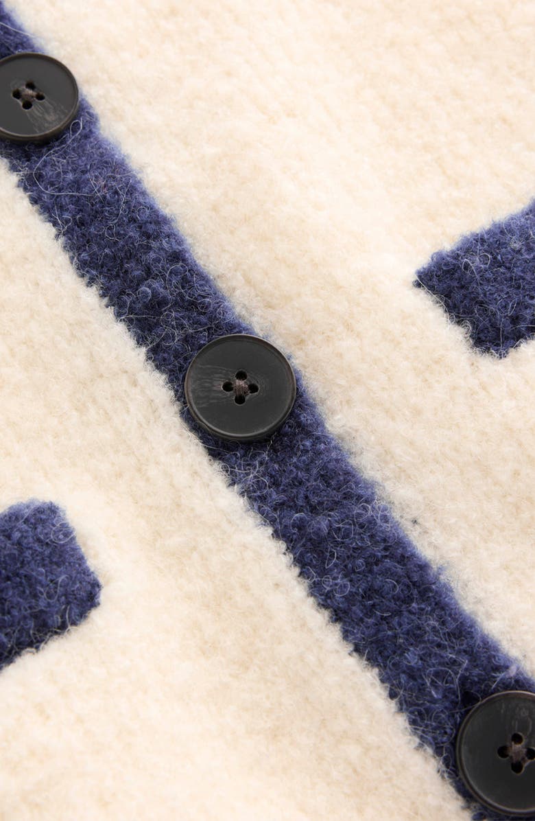 Boden Holly Bouclé Cardigan, Alternate, color, Warm Ivory Boucle