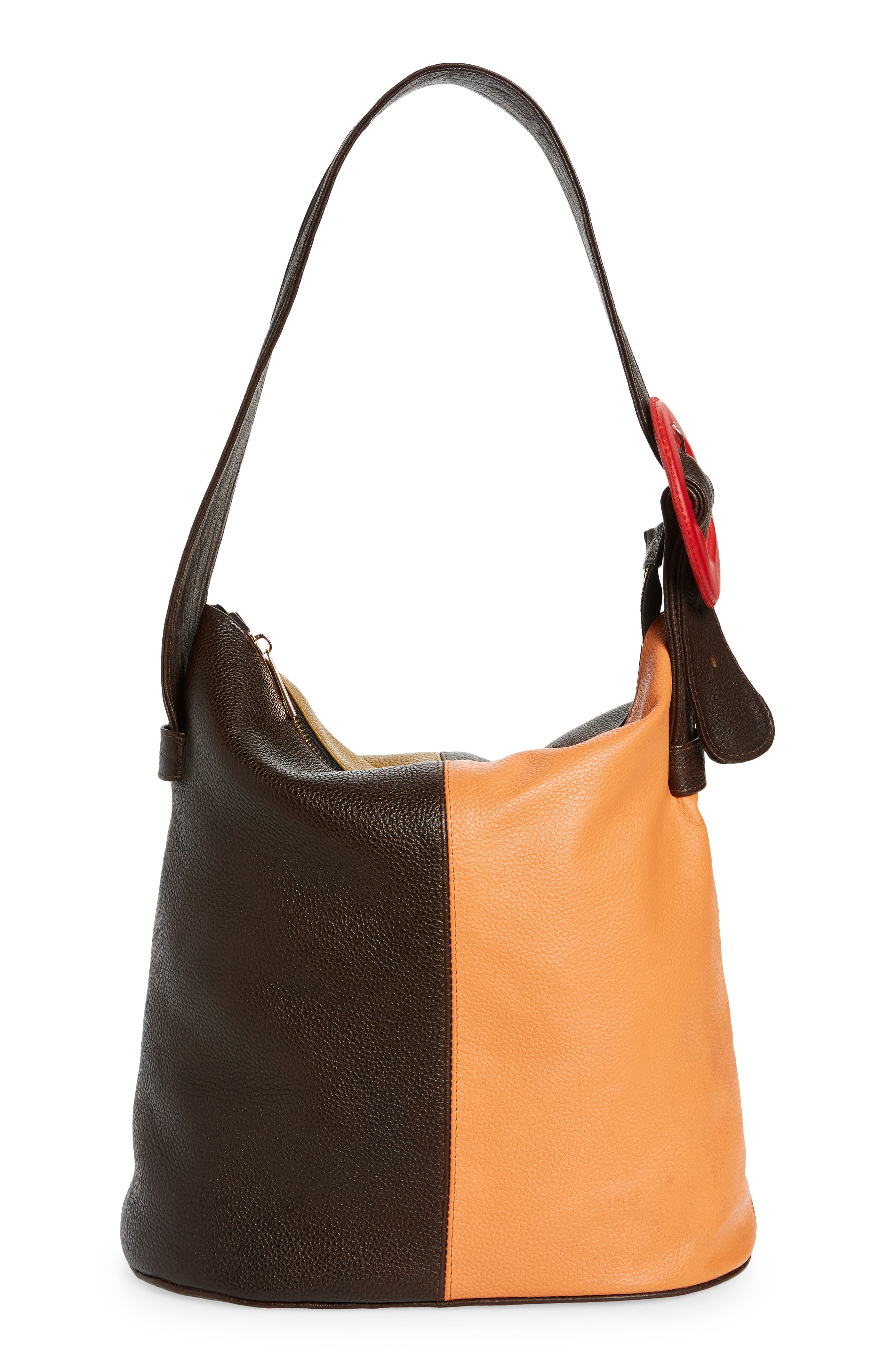 EDAS x Mexico Cynthia Colorblock Leather Bucket Bag, Alternate, color, 