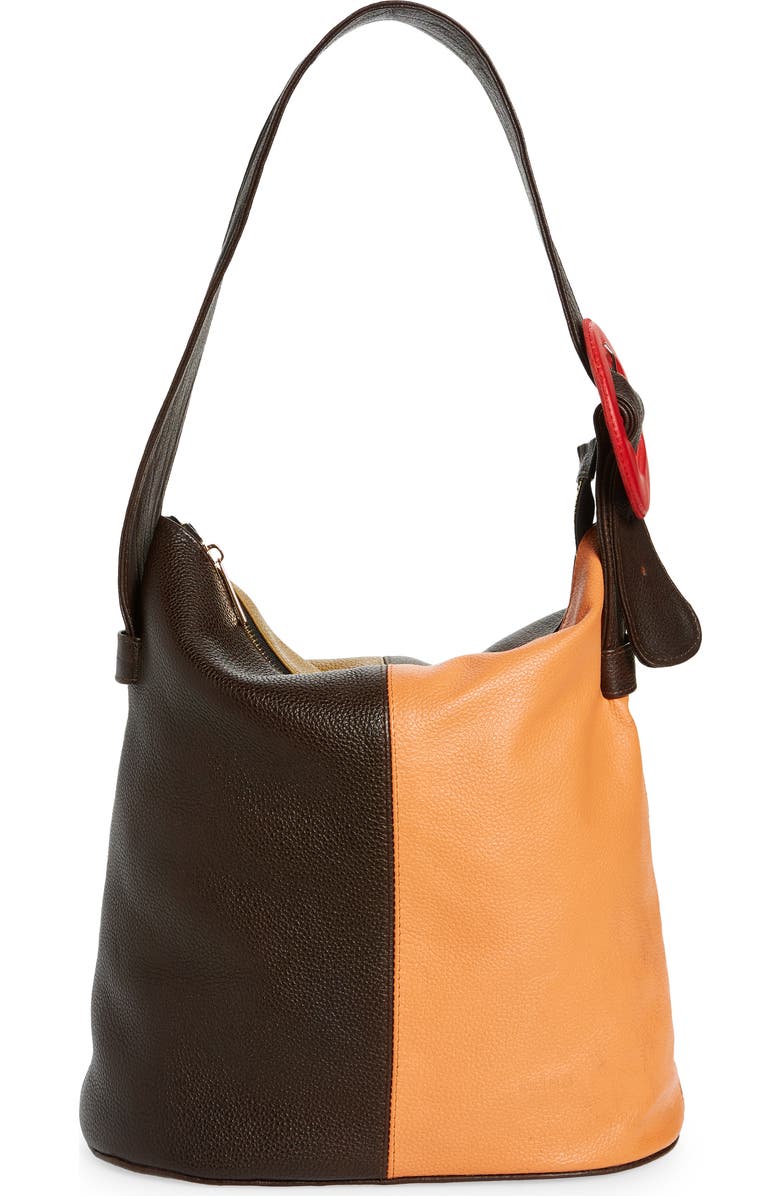 EDAS x Mexico Cynthia Colorblock Leather Bucket Bag, Alternate, color,