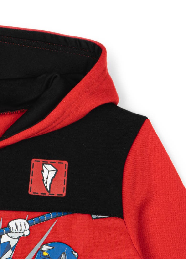 Half Zip Hoodie, Alternate, color, Red