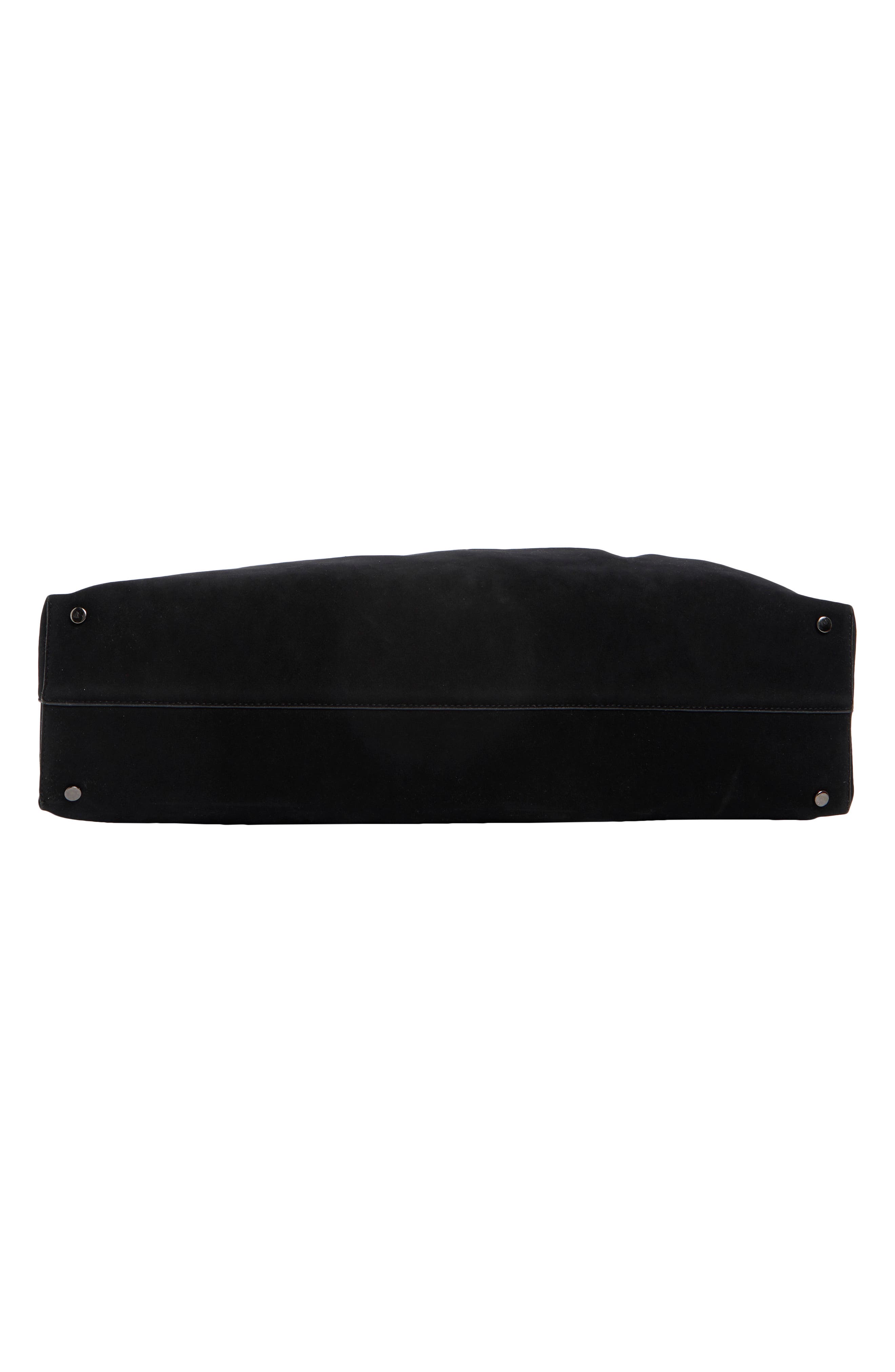 Faux Suede Hobo Bag, Alternate, color, BLACK