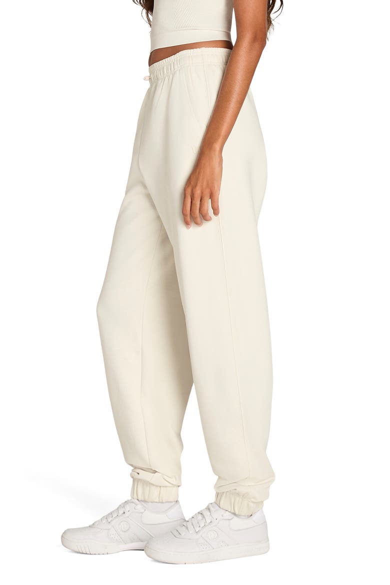 Relaxed French Terry Joggers, Alternate, color, SANDRIFT