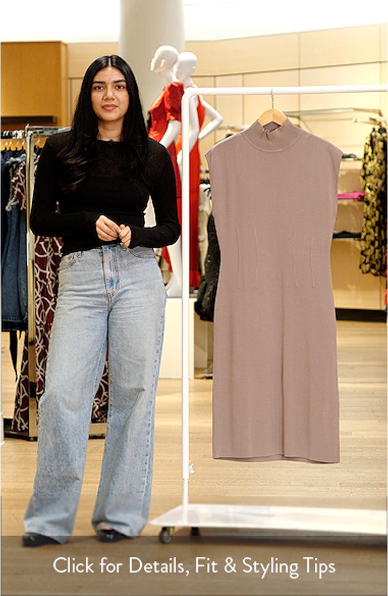 Cap Sleeve Midi Sweater Dress, sales video thumbnail