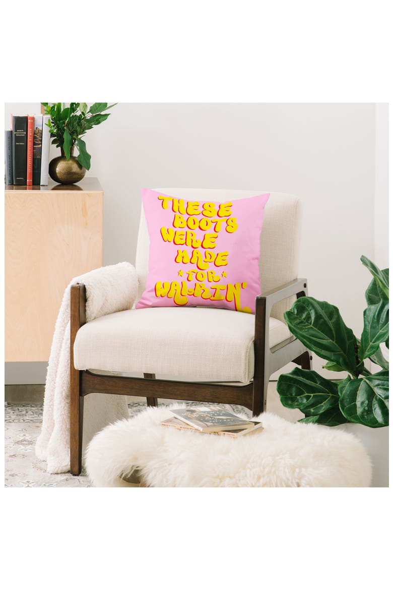 Nancy Throw Pillow, Alternate, color, PINK