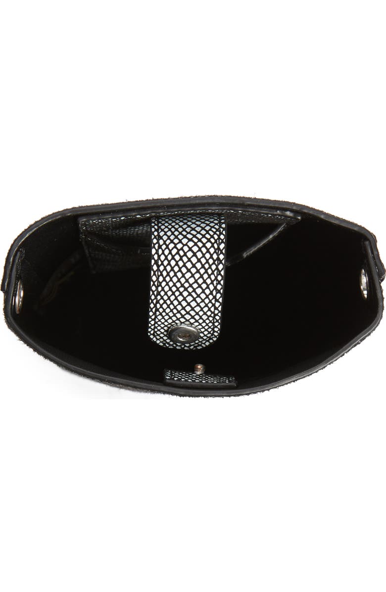 rag & bone Walker Snake Embossed Leather Crossbody Bag, Alternate, color,