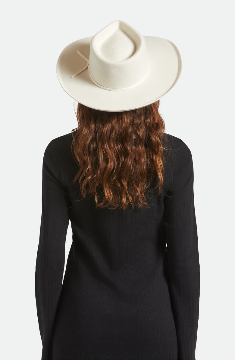 Brixton Marlow Wool Felt Rancher Hat, Alternate, color, Off White