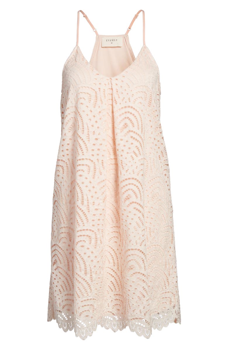 EVERLY Lace Shift Dress, Alternate, color, 