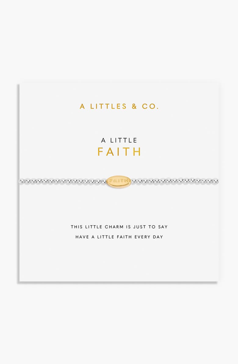 A Littles & Co. A Little 'Faith' Bracelet, Main, color, Silver & Gold-Tone Plated