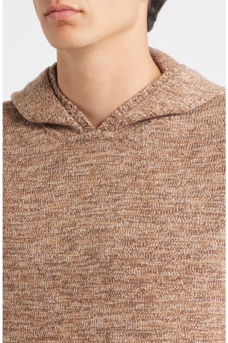 Wildman Merino Wool Hooded Sweater, Alternate, color, BROWN