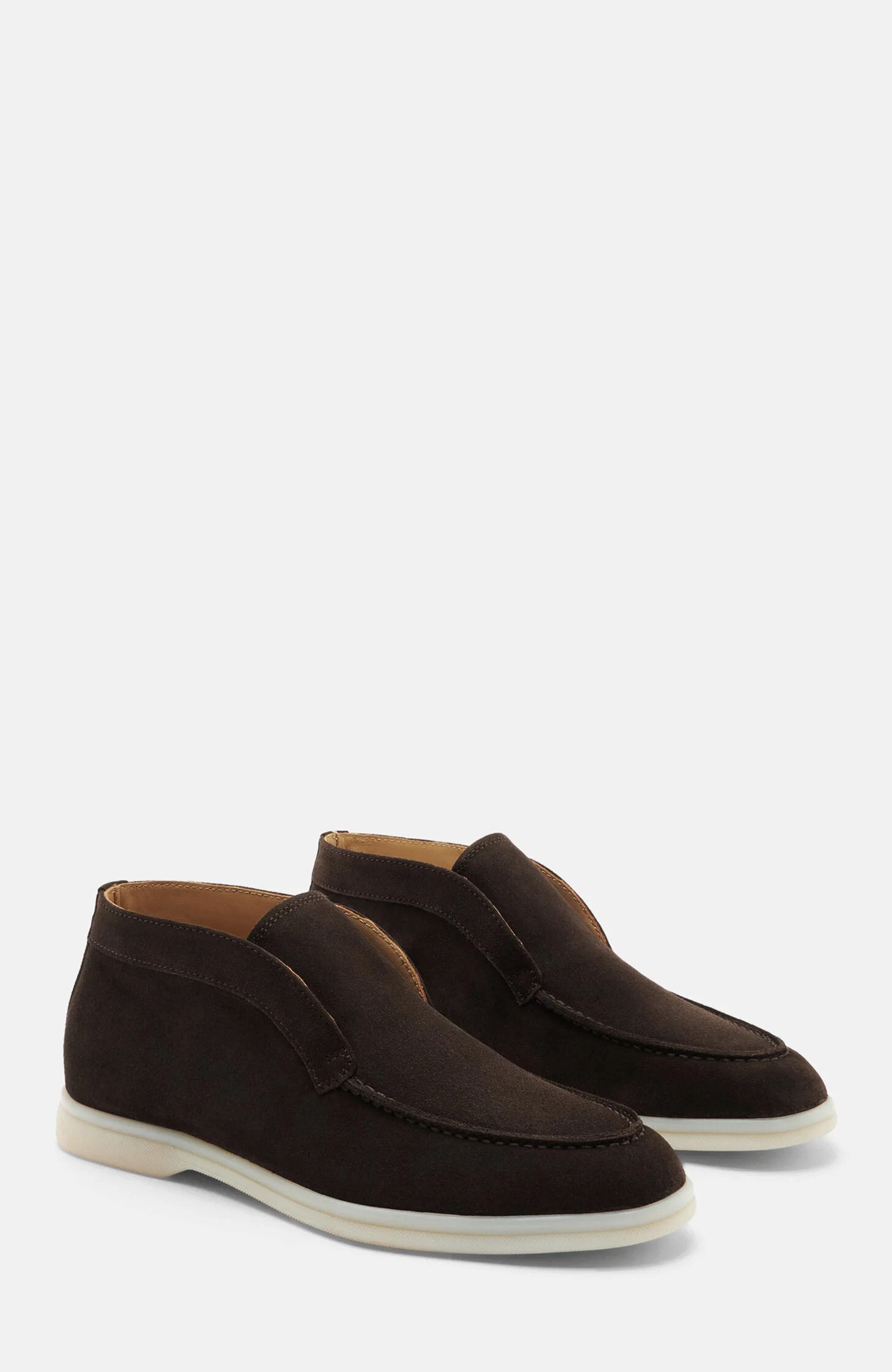 Leonarda Boots, Main, color, Brown - Suede