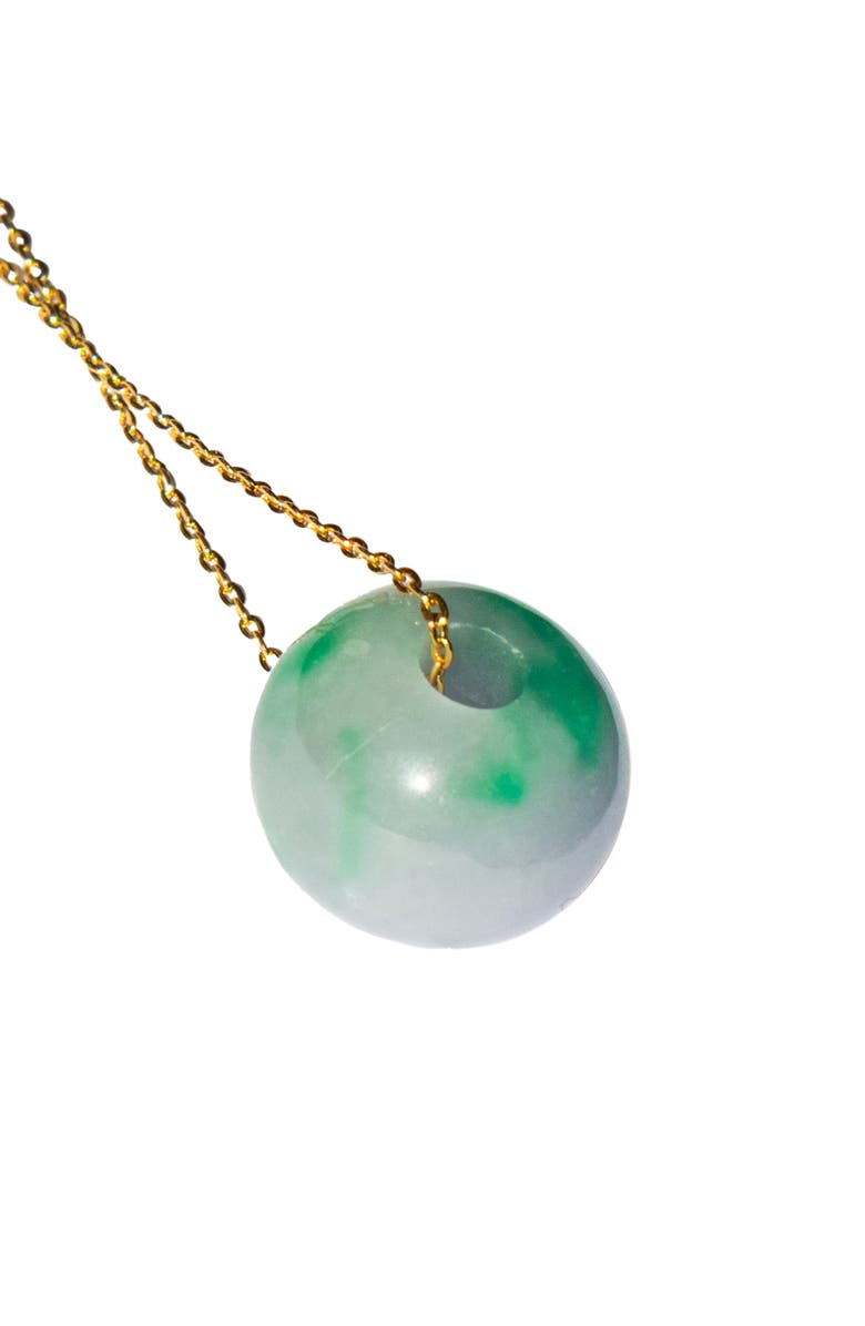 seree Lavender field Green purple jade pendant necklace, Main, color, 