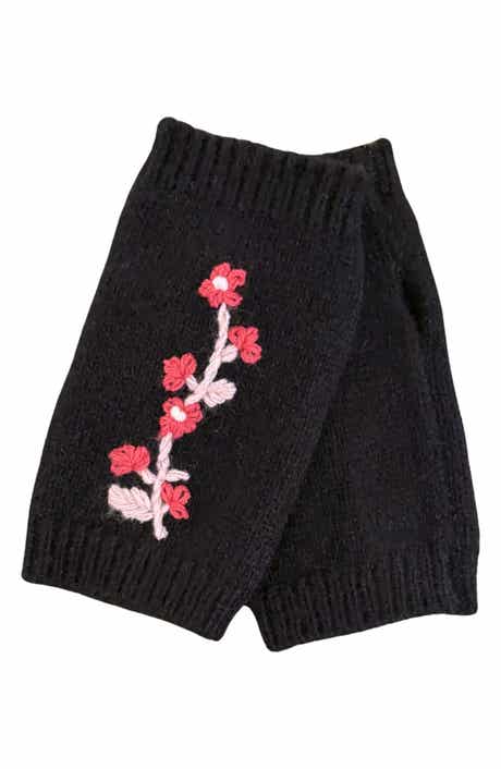 Embroidered Floral Arm Warmers