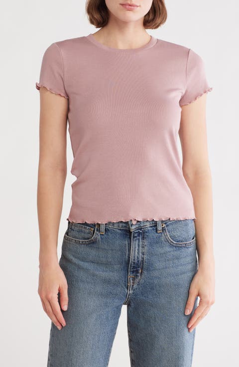 Cannes Rib Cotton Blend Top