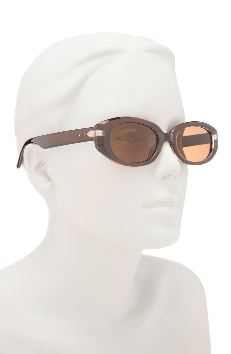 AIRE Affinity 52mm Oval Sunglasses, Alternate, color, Chocolate / Brown Mono
