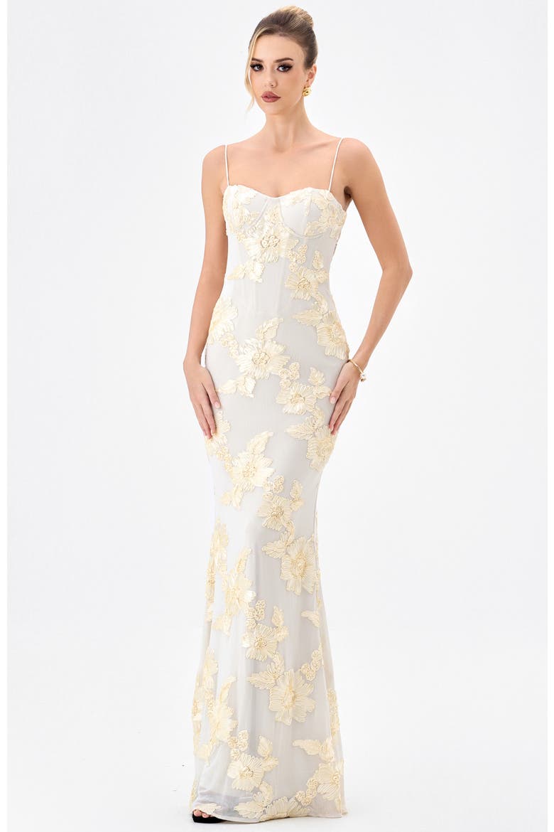 Cindy Lace Up Maxi, Alternate, color, LIGHT YELLOW
