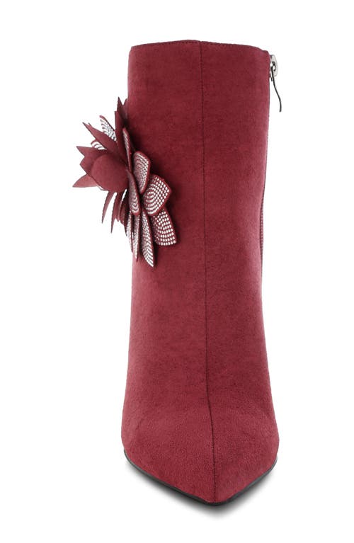 London Rag Yarrow Bootie In Burgundy