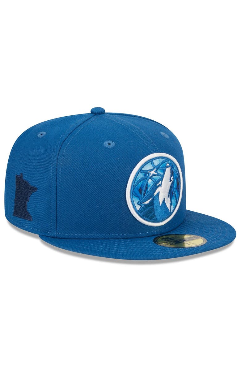 New Era Men's New Era Blue Minnesota Timberwolves 2023/24 City Edition Alternate 59FIFTY Fitted Hat, Alternate, color,