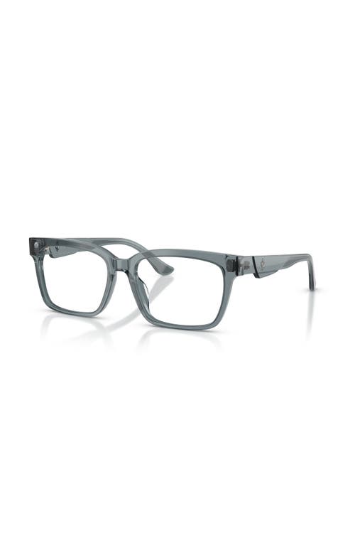 Ferrari 53mm Rectangle Optical Glasses In Brown