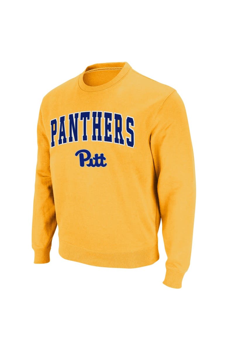 COLOSSEUM Men's Colosseum Gold Pitt Panthers Arch & Logo Sweatshirt, Alternate, color, Gold