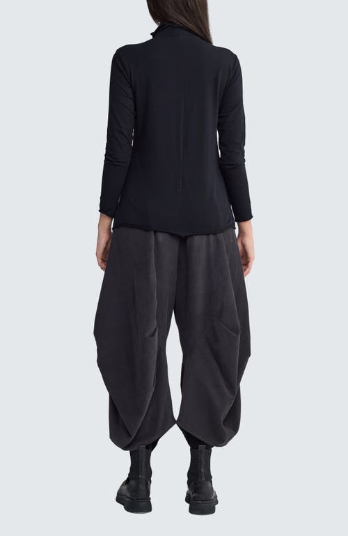 Luukaa Noira Pleated Balloon Pants In Black
