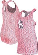 New Era Women's New Era Red St. Louis Cardinals Space Dye Keyhole Back Tank Top