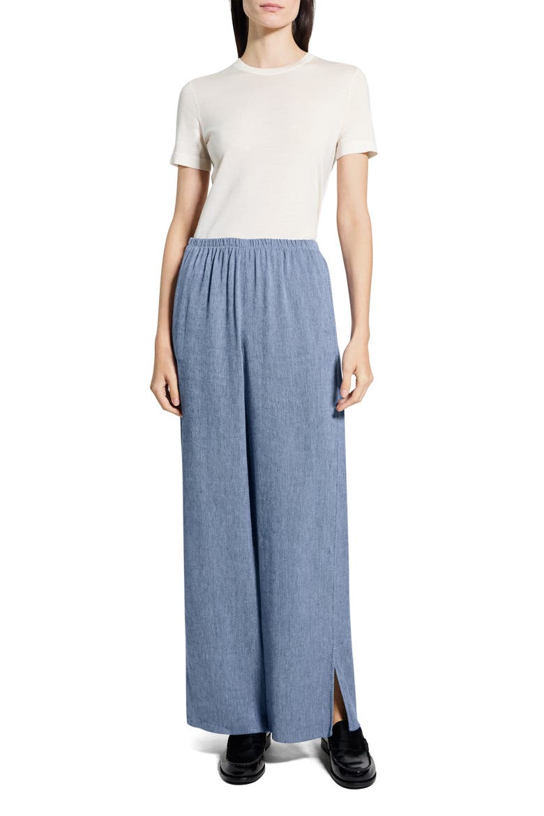 Slit Pro Pants, Alternate, color, LIGHT DENIM