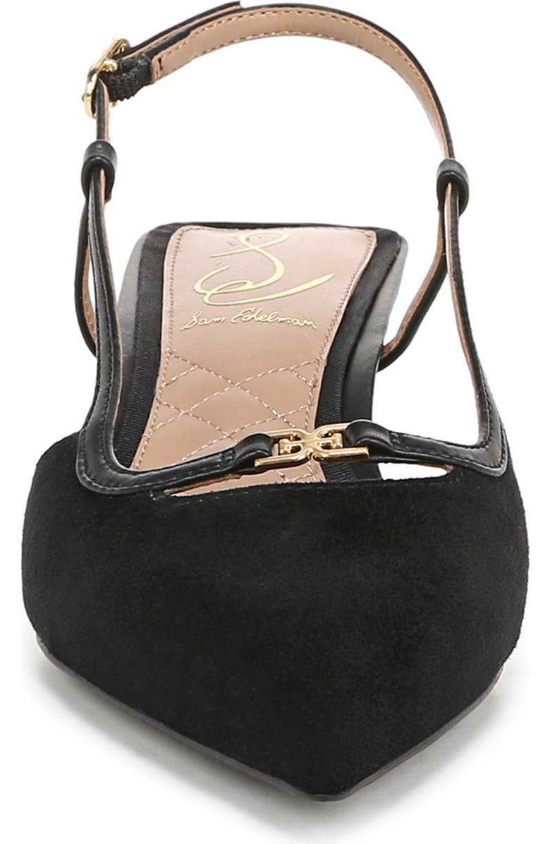 Sam Edelman Toni Slingback Pointed Toe Kitten Heel Pump, Alternate, color,