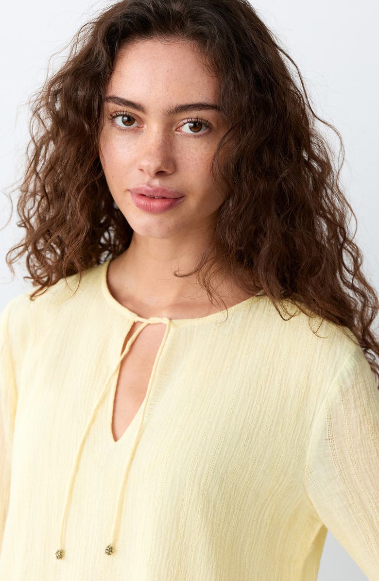 MANGO TEEN <p>Beaded Cotton Top</p>, Alternate, color,
