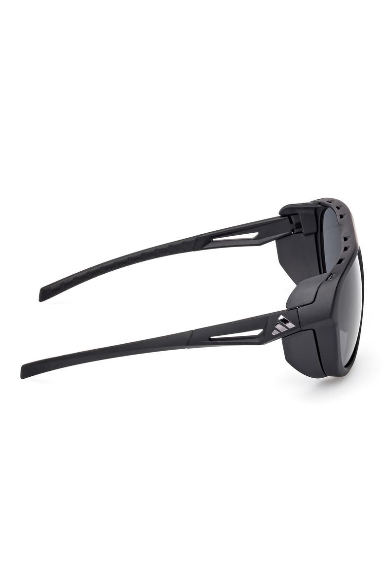 60mm Pilot Sunglasses, Alternate, color, MATTE BLACK / SMOKE