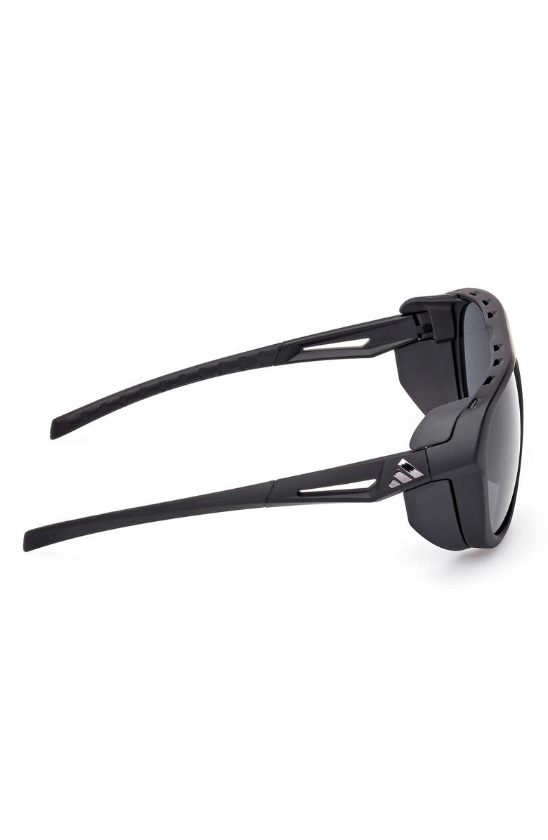 adidas 60mm Pilot Sunglasses, Alternate, color, Matte Black / Smoke