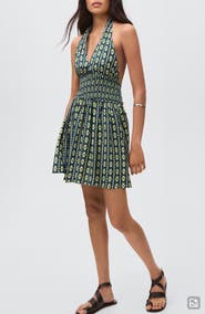 MANGO TEEN Print Halter Dress