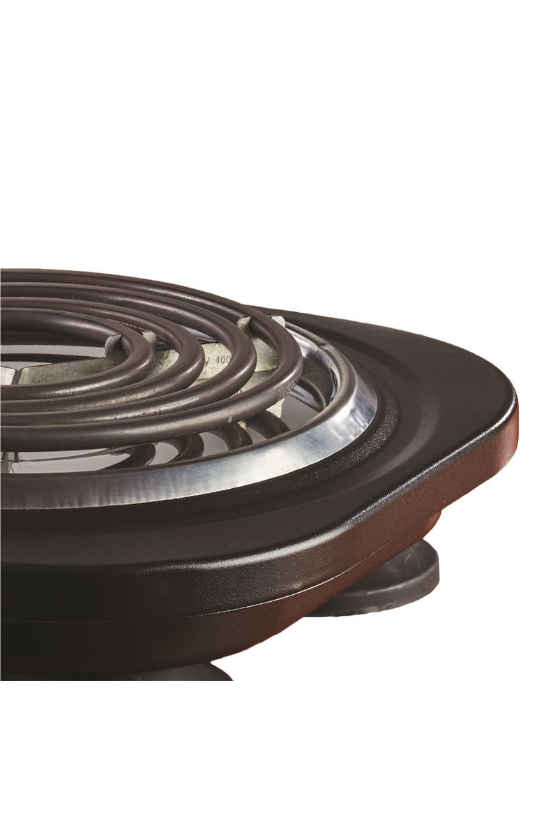 TS-321BK 1000 Watt Single Electric Burner, Alternate, color, Black