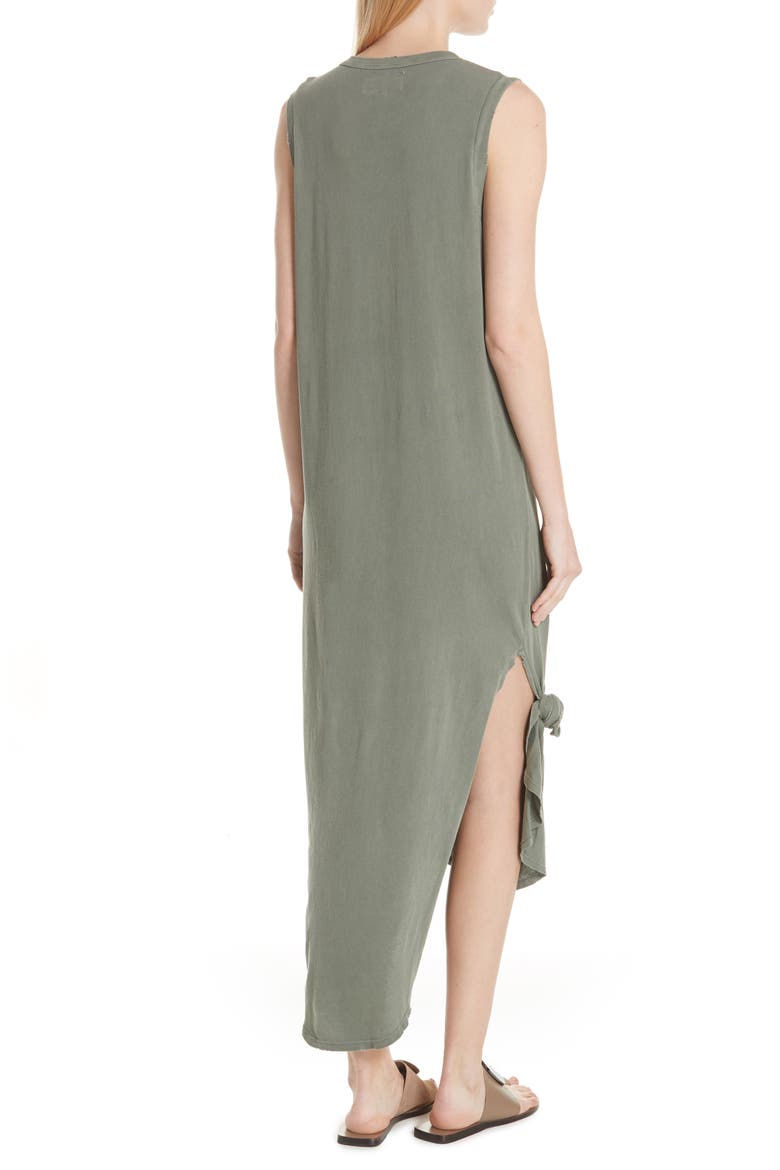 Knotted Muscle Tank Dress, Alternate, color, ARMY