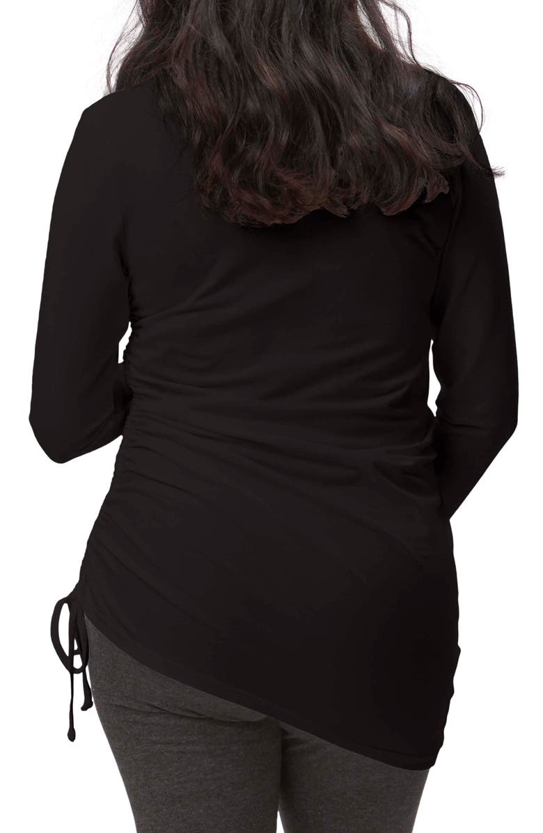 Stowaway Collection Asymmetrical Drawstring Maternity Top, Alternate, color,