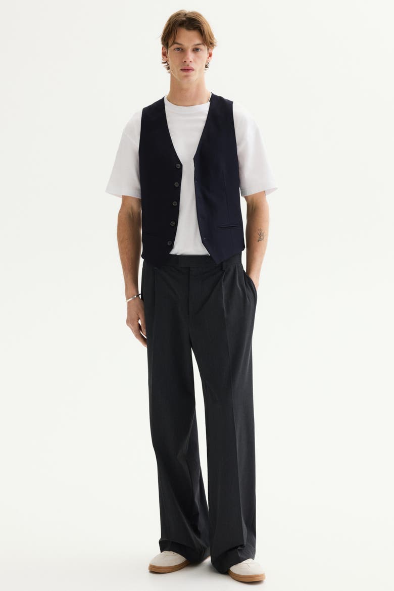 Slim Fit Suit Waistcoat, Main, color, Navy blue