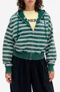 BDG Urban Outfitters Easy Zip Through Stripe Hoodie
