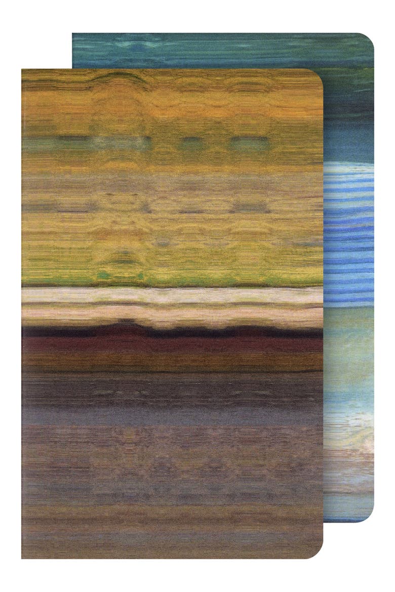 Impressions Set of 2 Large Notebooks, Alternate, color, BLUE MULTI