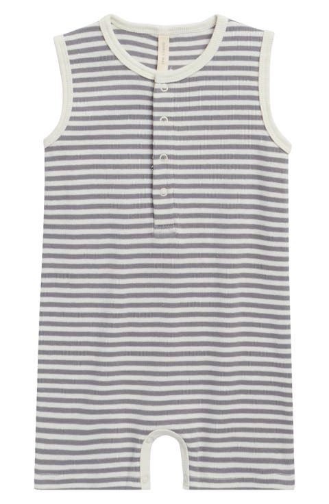 Ocean Rib Henley Romper (Baby)