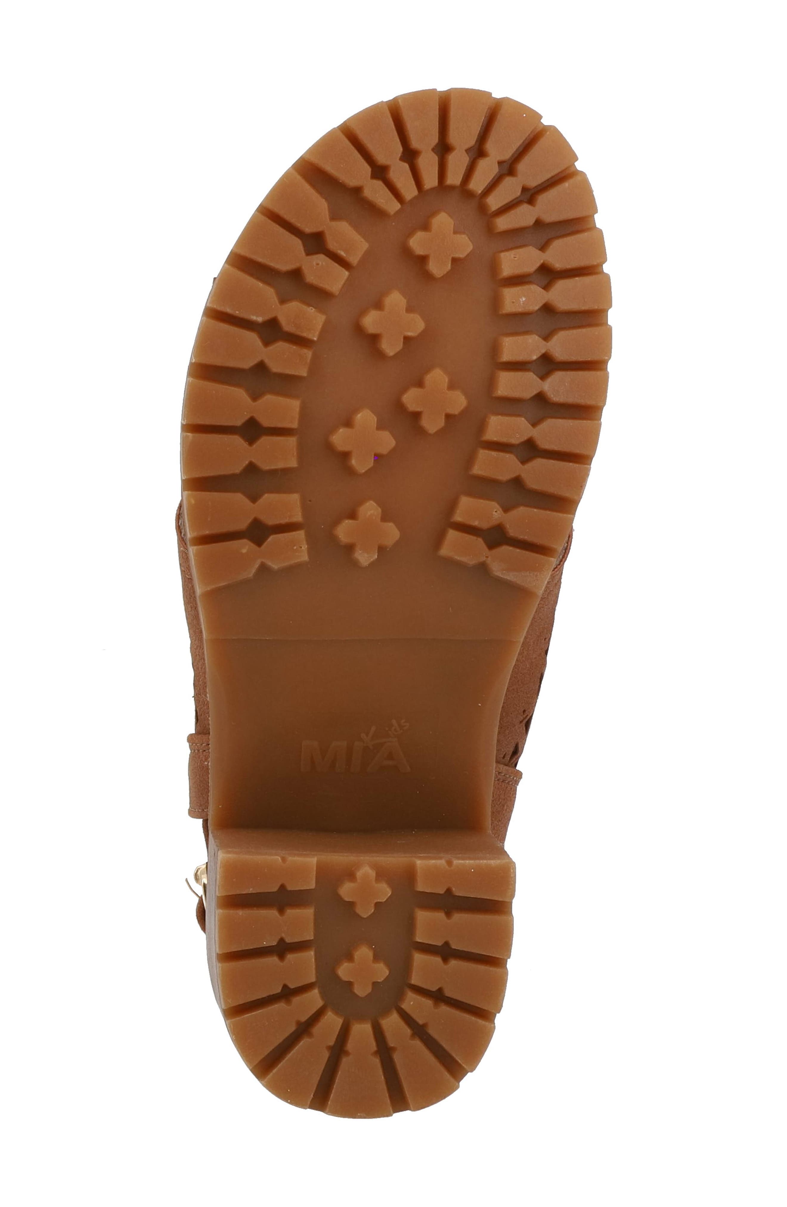Kids' Mollee Block Heel Sandal, Alternate, color, COGNAC