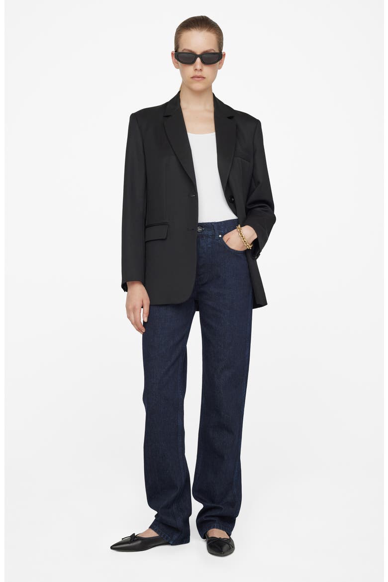 Bennet High Waist Straight Leg Jeans, Alternate, color, MIDNIGHT BLUE